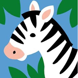 kit Canevas - Gros trous SEG Bébé zèbre