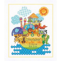 Broderie naissance Dimensions Noah's animal