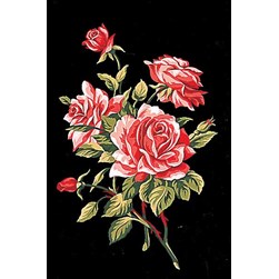 Canevas Margot Branche de roses épanouies
