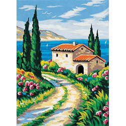 Canevas Margot Sentier de méditéerannée