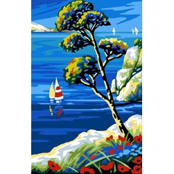 Canevas Margot Le voilier des calanques