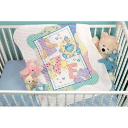 Couverture piquée ABC du zoo