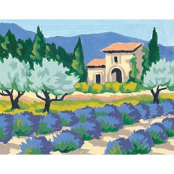 kit Canevas - Petits trous Margot Oliveraie et lavandin