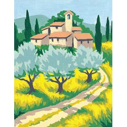 kit Canevas - Petits trous Margot Les oliviers du sentier