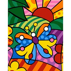 kit Canevas - Petits trous Margot Papillon de ma campagne