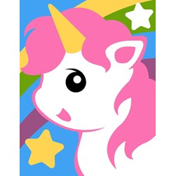 kit Canevas - Petits trous Margot Bébé licorne