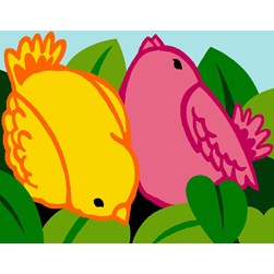 kit Canevas - Petits trous Margot piou piou