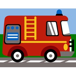 kit Canevas - Petits trous Margot Allo ici les pompiers