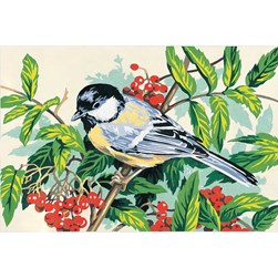 Canevas SEG Mésange dans l'arbre