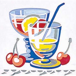 kit Canevas - Petits trous SEG Fraicheur des jus de fruits