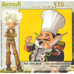 kit Canevas - Petits trous SEG les minimoys le chef