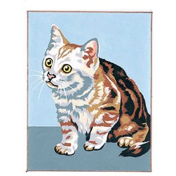 kit Canevas - Petits trous SEG Chat craintif