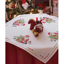 kit Nappe - Broderie Point de Croix compté Anchor Mon papa noël