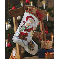 Père Noël et cerf endormi