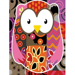 Canevas SEG Chouette colorée patch