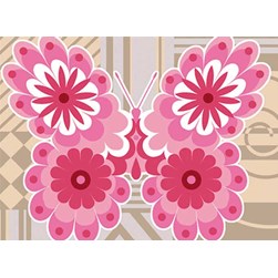 Canevas SEG Papillon rose patch
