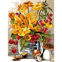 Canevas SEG Le vase aux couleurs d'été