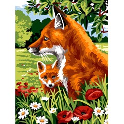 Canevas SEG Renards en campagne