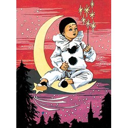 Canevas SEG Pierrot: Etoiles magiques