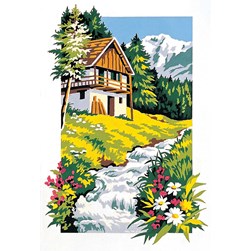 Canevas SEG Chalet et torrent