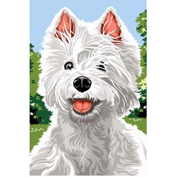 Canevas SEG Westie joyeux