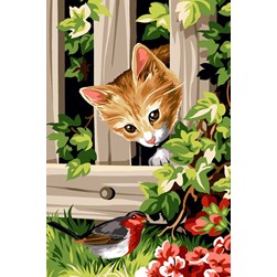 Canevas SEG Chat à la barrière