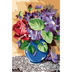 Canevas SEG Le vase du napperon