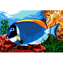 Canevas SEG Poisson chirurgien bleu