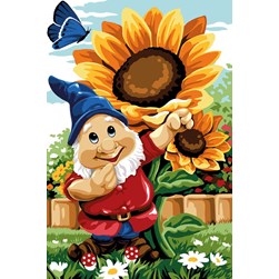 Canevas SEG Le nain et le tournesol