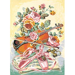 Canevas SEG Violon florale