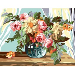 Canevas SEG Bouquet à la fenêtre