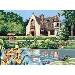 Canevas SEG Manoir devant la rivière