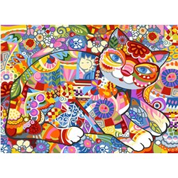 Canevas SEG Chat façon patchwork