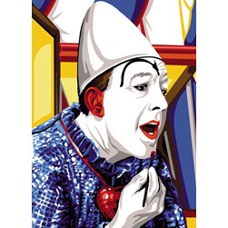 Canevas SEG Le clown se prépare