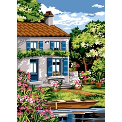 Canevas SEG La maison près de l'étang