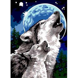 Canevas SEG Chant des loups à la pleine lune