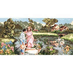 Canevas SEG Couple sur la rivière