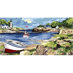 Canevas SEG La barque de la baie bretonne