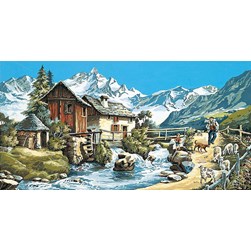 Canevas SEG Le berger devant son chalet