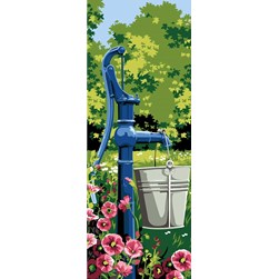 Canevas SEG La pompe à eau bleue