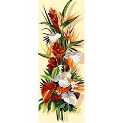 Canevas SEG Gerbe de fleurs exotiques