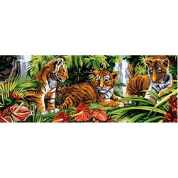 Canevas SEG Les tigreaux de la cascade