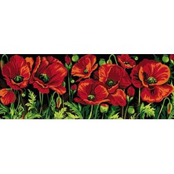 Canevas SEG Des coquelicots en floraison