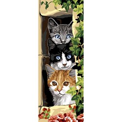 Canevas SEG Les trois chats
