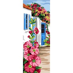 Canevas SEG Les roses trémières de Bretagne