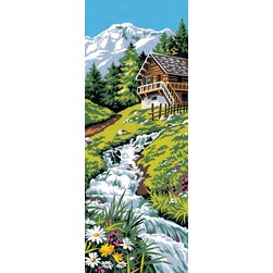 Canevas SEG Le chalet et le torrent