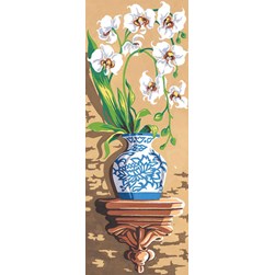 Canevas SEG Les orchidées blanche