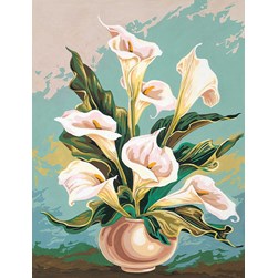 Canevas SEG Arums épanouis