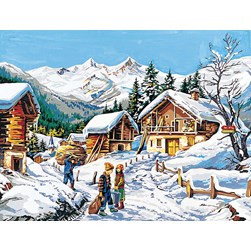 Canevas SEG Hameau hivernal