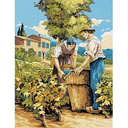 Canevas SEG Les vendangeurs